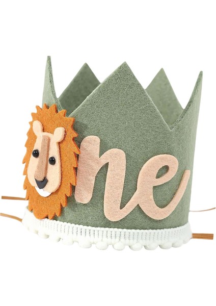 Wilds 1 Rown Kids Prom Giyim Meapwear Için 1. Doğum Günü Şapkası (Yurt Dışından)