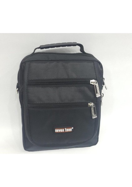 Siyah Kumaş 6 Bölmeli Erkek Omuz Askılı El Çanta fırsatları