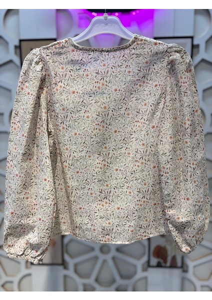 Kız Çocuk Desenli Keten Gömlek Mevsimlik Kot Salopet Jile Tulum 2'li Takım fırsatları