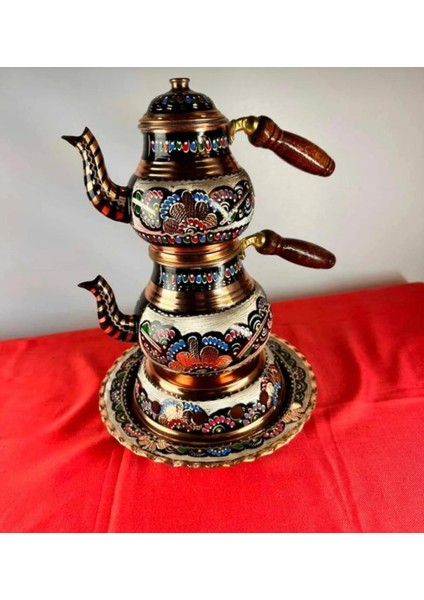 Bakır Çaydanlık Büyük Boy
