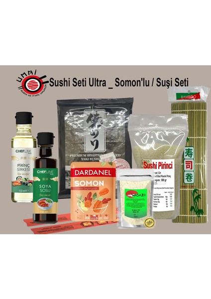 Ultra Sushi Seti _ Somon'lu / Suşi Seti fiyatları
