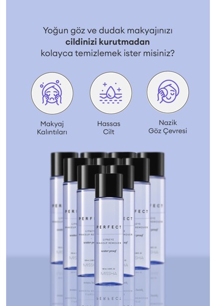 Göz & Dudak Makyajı İçin Çift Fazlı Makyaj Temizleyici Perfect Lip & Eye Make Up Remover Waterproof