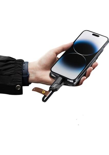 Çok Hızlı 60W Kısa USB To + Lightning+Type-C Sarj Kablosu For Laptop,macbook,notebook,iphone,samsung