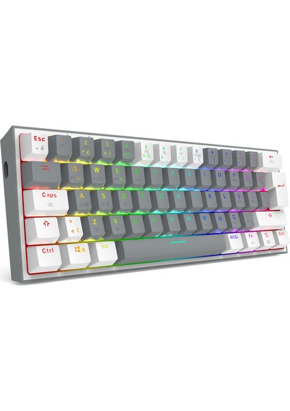 K616 Fizz Pro Rgb Red Switch 2.4ghz Kablosuz Türkçe Mekanik Oyuncu Klavyesi