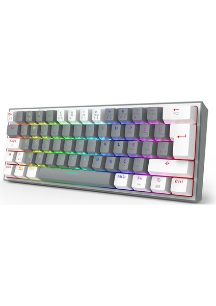 K616 Fizz Pro Rgb Red Switch 2.4ghz Kablosuz Türkçe Mekanik Oyuncu Klavyesi