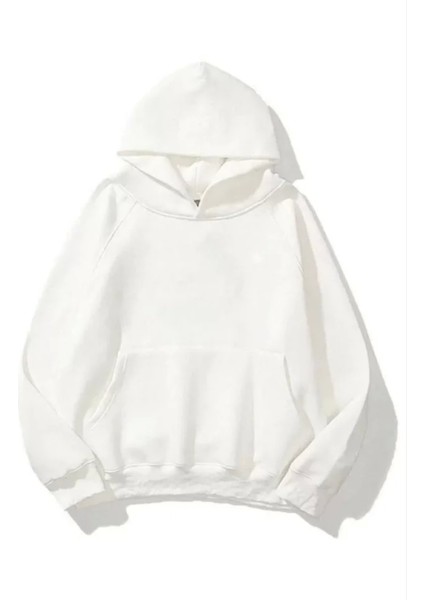 3 Iplik Pamuklu Unisex Kapşonlu Sweetshirt
