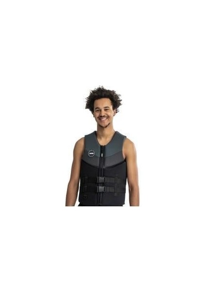 Neopren Erkek Can Yeleği Siyah-Gri Xl