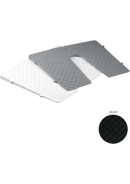 Transom Pad Tilted, 450X360MM, Black