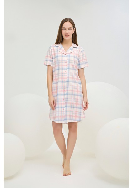 16414 Kadın Düğmeli Tunik