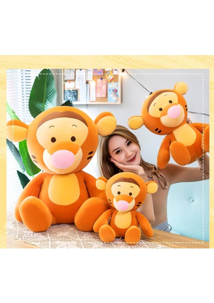 Ithal Kumaş Winnie The Pooh Tiger Kaplan Anime Figür Peluş Oyuncak Uyku & Oyun Arkadaşı 50 Cm.