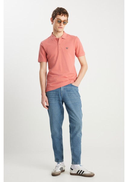 %100 Pamuk Frank Relaxed Fit Geniş Kesim Indigo Jean Denim Pantolon