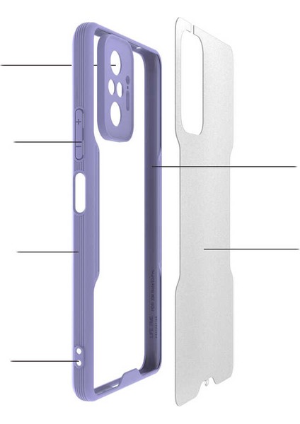 Xiaomi Redmi Note 10 Pro Kılıf Zore Parfe Kapak-Mor modelleri