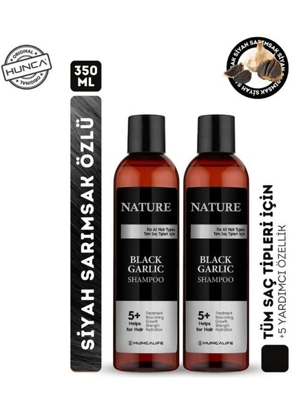 Nature Siyah Sarımsaklı Şampuan 2 Adet x 350 ml