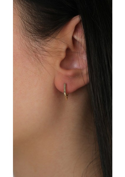 14 Ayar Altın Beşgen Halka Küpe fiyatları