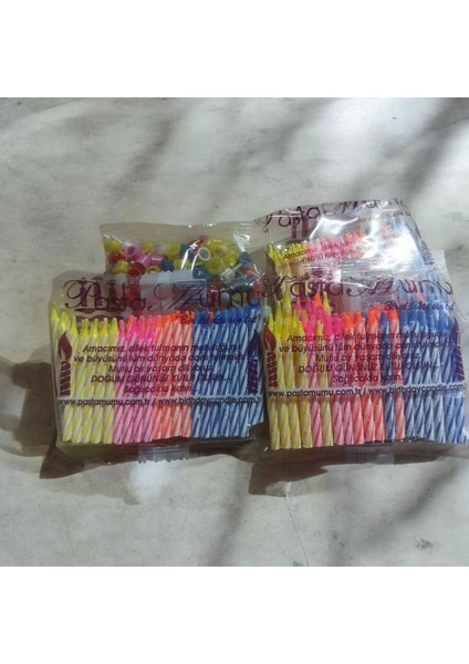 70'li 5 Paket Pasta Mumu ve 3 Paket Mum Altlığı