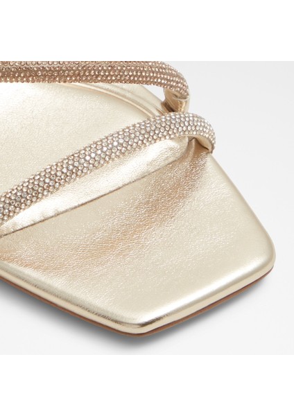 Sandalet Topuklu Terlik - Gold indirimleri