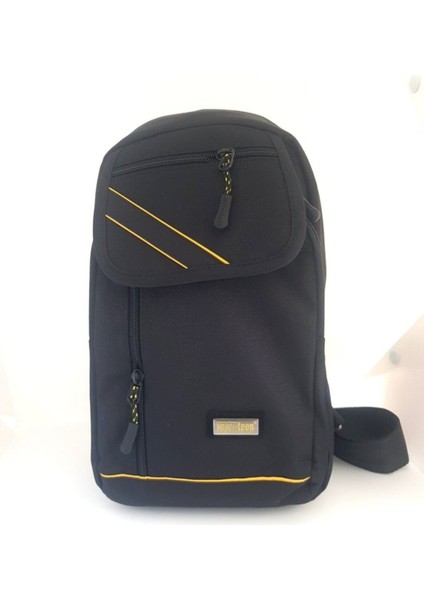 Şık Siyah Erkek Omuz Çantası, Hafif ve Kullanışlı Tasarım