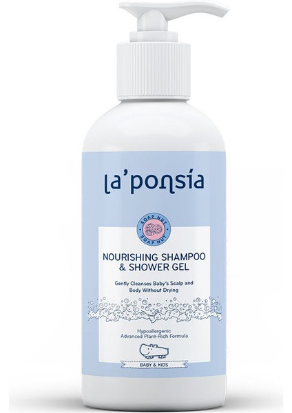 La Ponsia Besleyici Bebek Şampuan ve Duş Jeli 250 ml