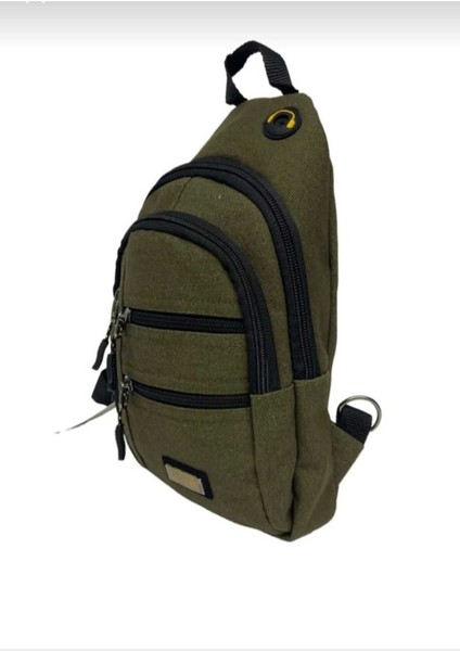 Haki Kanvas Çok Gözlü Erkek Çapraz Sırt ve Göğüs Çantası fırsatları