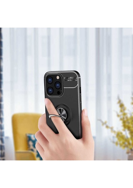 Apple iPhone 14 Pro Uyumlu Zore Ravel Silikon Kapak-Siyah-Mavi fırsatları