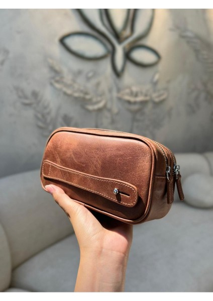 Şık ve doğal deri el çantası, günlük kullanım için sade ve zarif orta boy kahverengi ürün fırsatları