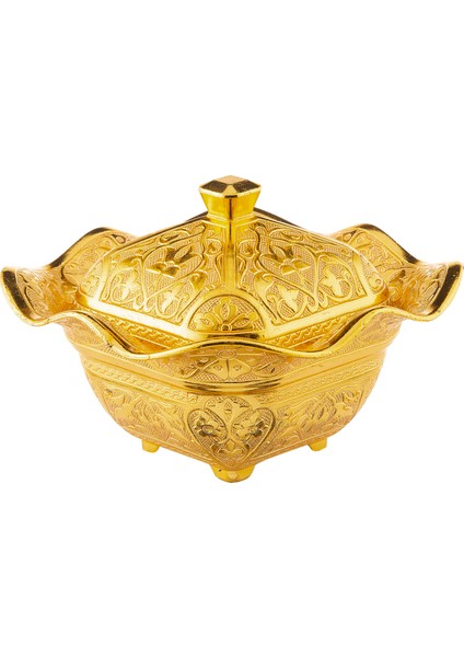 2 Adet Lalegül Kapaklı Küçük Boy Metal Şekerlik (029-2) fiyatları