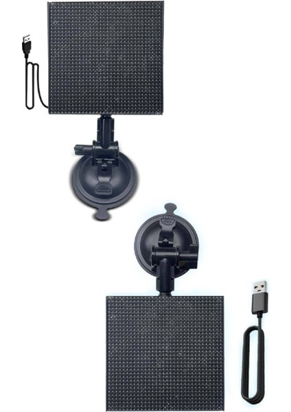 Oto LED Ekran Emoji Ekranı Bluetooth Telefon Kontrol Animasyonlu Arka Cam LED indirimleri