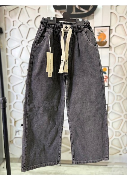 Kız Çocuk Denim Geniş Bol Paça Kot Jean Pantolon fiyatları