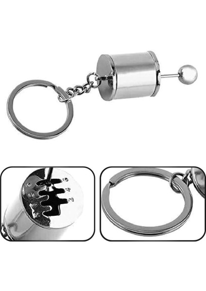 Oto Araba Anahtarlık Vites Metal Krom