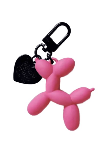 Moda Anahtarlık Punk Y2K Balon Köpek Anahtarlıklar Kadınlar Için Çanta Kolye Takı Biblo Kız Araba Anahtarlık Anahtarlık Aksesuarları (Yurt Dışından)