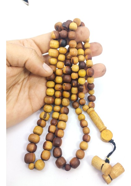 Halil Hilmi Usta Eseri El Boy Naturel 7*7 8*8 Karışık Ölçü Harnup Ağacı 99 Luk Sertifikalı Tesbih 7468 indirimleri