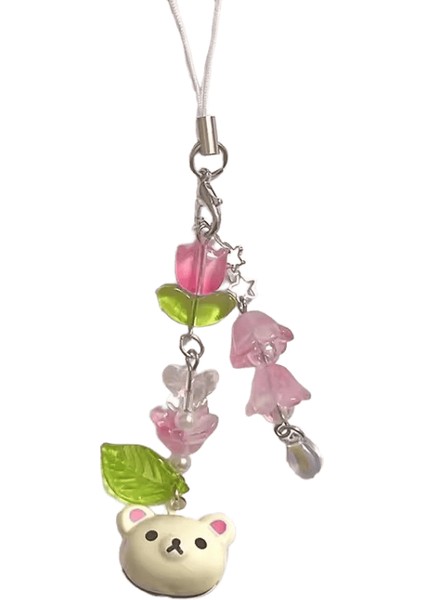 Lale Ayı Kolye Boncuklu Anahtarlık Y2K Peri Çekirdek Çilek Anahtarlıkrenk:2 (Yurt Dışından)