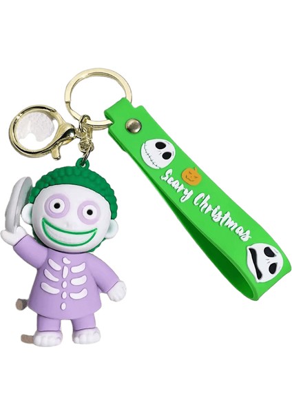 Klasik Karikatür Figür Jack Skellington Anahtarlık Disney Noelden Önce Kabus Bebek Anahtarlıklar Sırt Çantası Aksesuarları Renk:9 (Yurt Dışından)