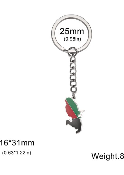 Skyrim Martinique Ulusal Harita Kolye Anahtarlık Paslanmaz Çelik Ulusal Harita Moda Sevgililer Günü Takı Hediyerenk:gümüş (Yurt Dışından)