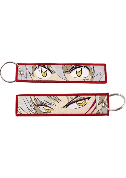 Motosikletler Arabalar Için Japon Anime Anahtarlık Anahtar Fobs Anahtar Etiketi Nakış Anahtarlık Erkekler Kadınlar Aksesuarlar Için (Yurt Dışından)
