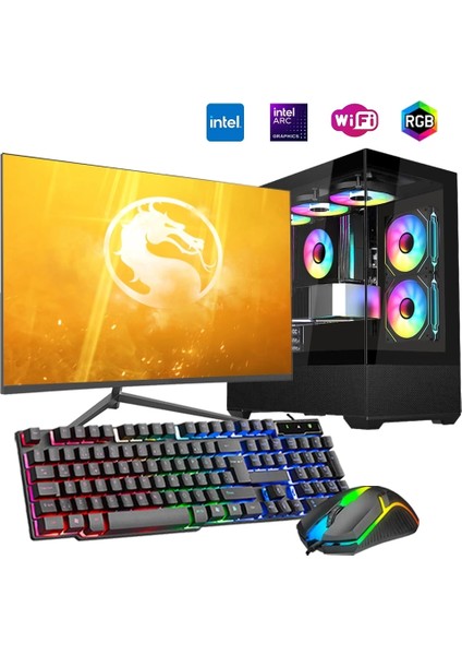 I7 12700F 16GB Ddr4 1tb M2 12GB Arc B580 24" Monitörlü Oyun Bilgisayarı