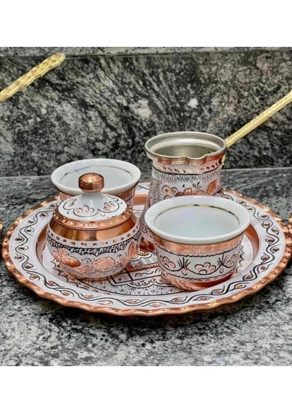 2li Bakır Fincan Takımı,cezve,lokumluk