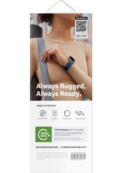 Apple Watch 49MM Ultra 2/1 Kordon Stride Serisi Sınırlı Sayıda Üretim Fluoroelastomer Kauçuk Malzeme indirimleri