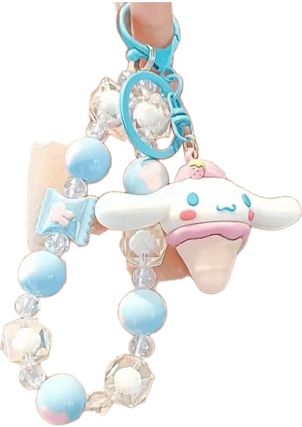 Yeni Boncuklu Sanrio Kuromi Melodi Karikatür Bebek Hello Kitty Telefon Zinciri Sevimli Kız Sırt Çantası Kolye Araba Anahtarlık (Yurt Dışından)