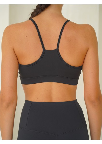 Mai Fold Kaplı Spor Siyah Crop indirimleri