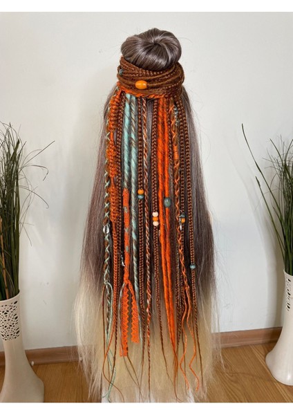 Rasta Mix Afrika Örgü Toka 25LI - Bakır & Turuncu & Su Yeşili fiyatları