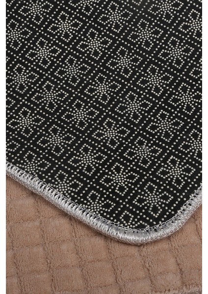 Kare Plus Vizon 80 x 150 + 50 x 80 cm Büyük Ebat Banyo Paspası Kaymaz Taban Yıkanabilir Klozet Takımı modelleri