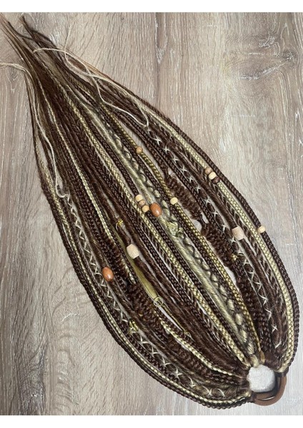 Rasta Mix Afrika Örgü Toka 25 Li - Açık Kahverengi & Karamel & Bal Köpüğü