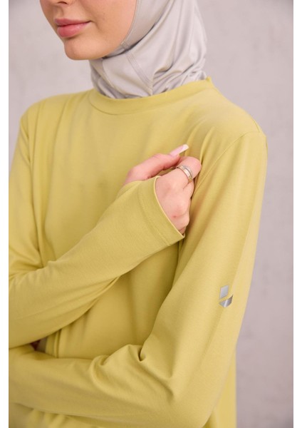 Parmak Detaylı Tunik Lime