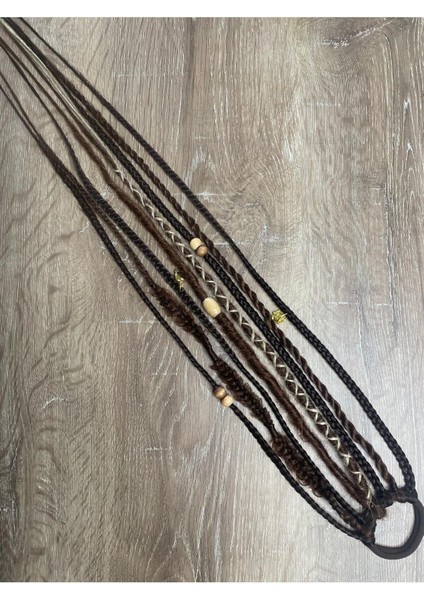 Rasta Mix Afrika Örgü Toka 8'li 50CM - Kahverengi Tonları indirimleri