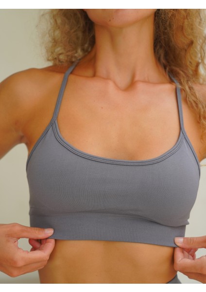 Rufus Antrasit Destekli Spor Sütyeni modelleri