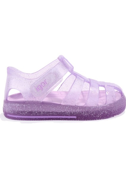 S10265 Star Glitter Lila Ortopedik Günlük Kız Çocuk Sandalet fiyatları