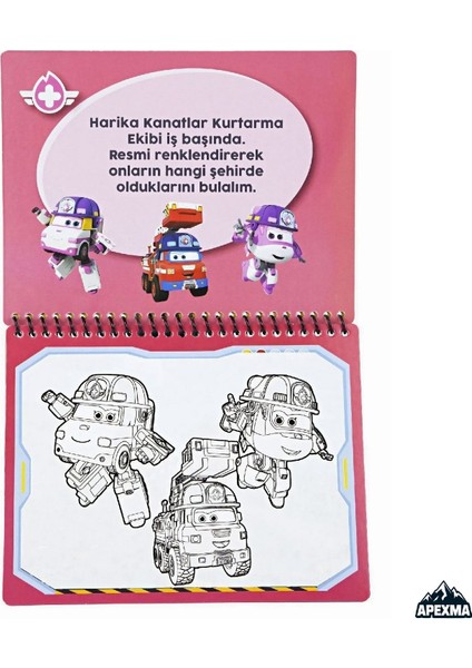 Harika Kanatlar Temalı Sulu Sihirli Boyama Kitabı - Özel Sulu Kalem ile Water Painting modelleri