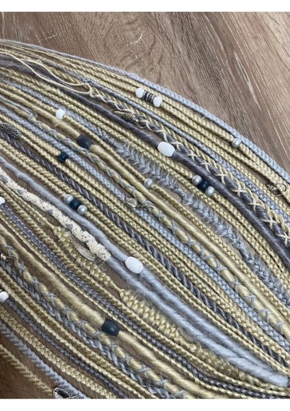 Rasta Mix Afrika Örgü Toka 35'li 50CM - Platin & Gri Tonları fiyatları