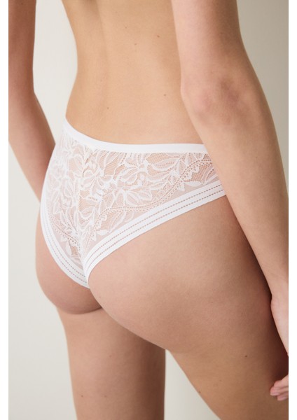 Essentials V Shape Ekru Brazilian Külot